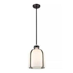 Z-Lite 818-9MB Pearson 1 Light 10 inch Matte Black Pendant Ceiling Light